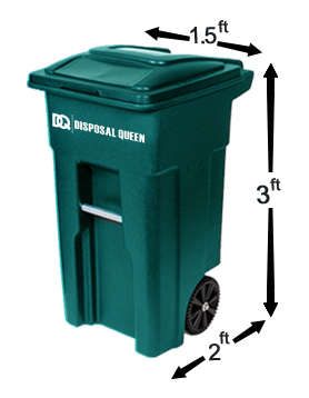 64 Gallons Tote Dumpster Bin Rental Recycling Services Vancouver